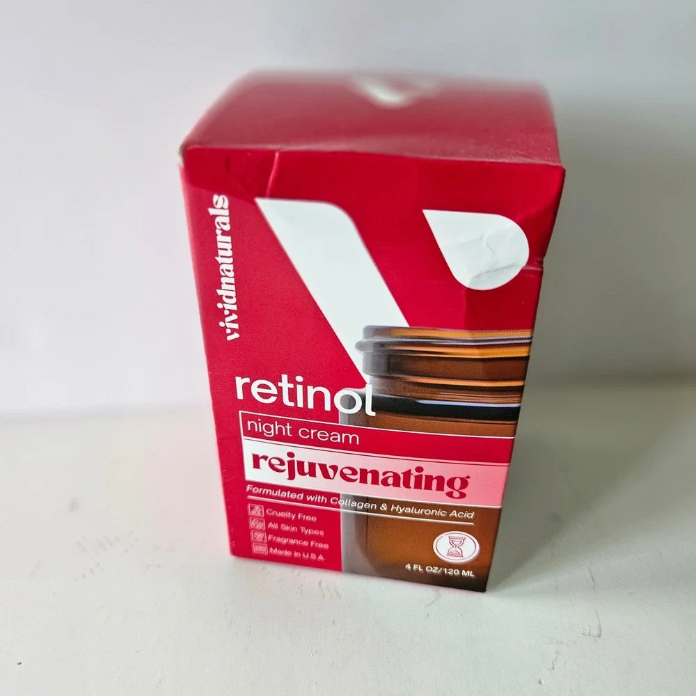 NEW Retinol Rejuvenating Night Cream - 4oz - Vividnaturals Collagen Hyaluronic